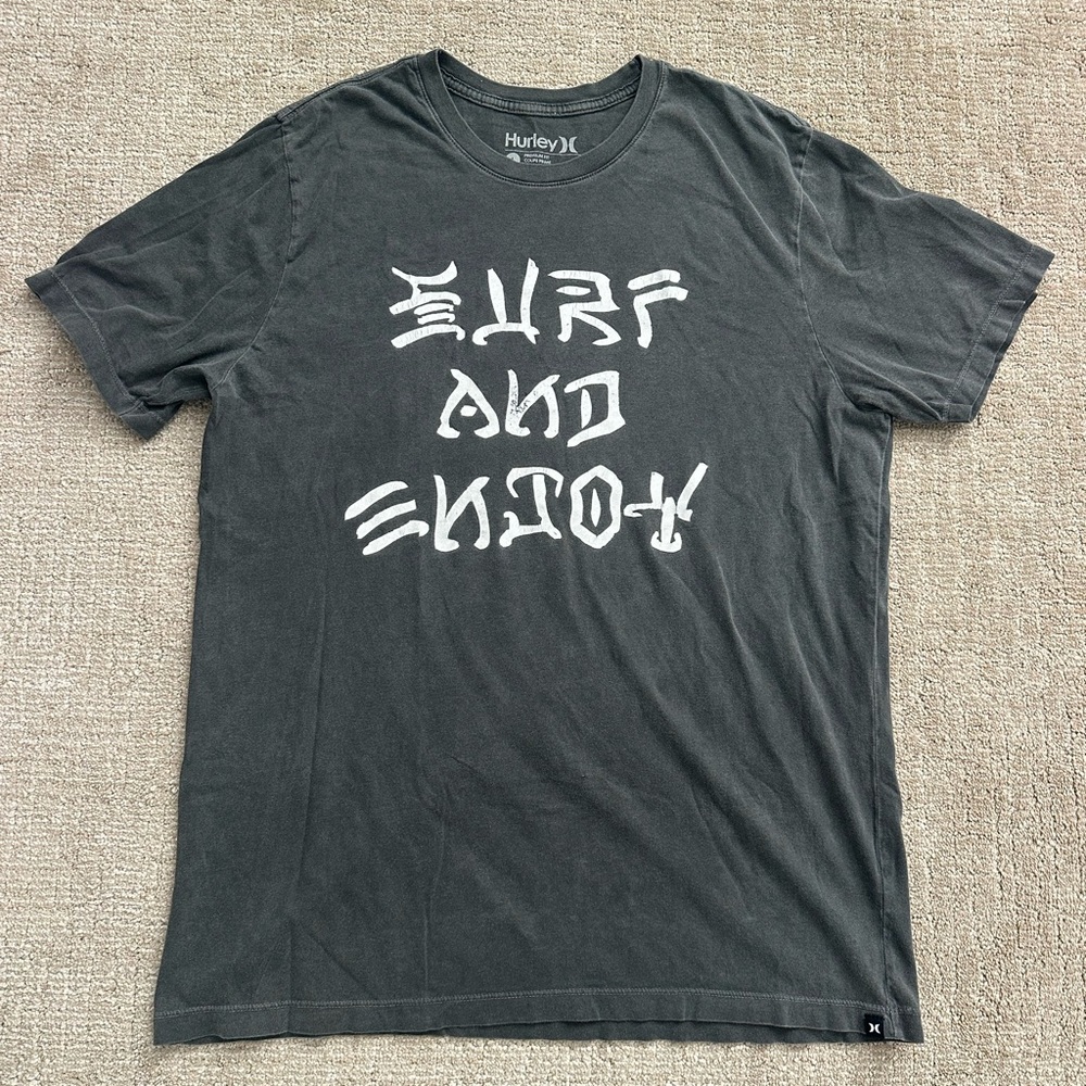 Hurley Men's Charcoal Surf Tee